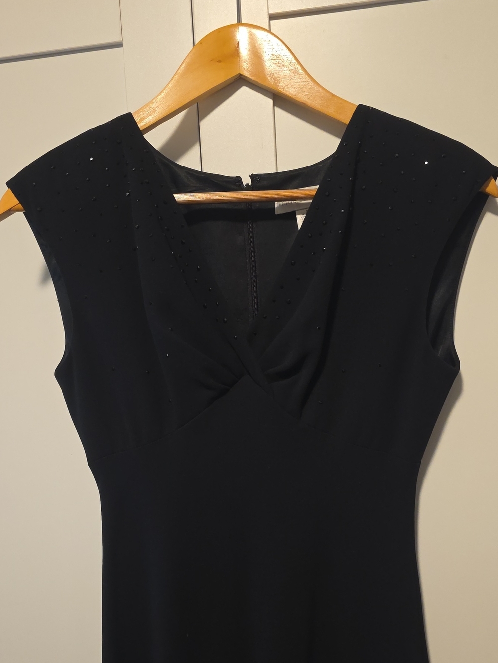 Petite Sophisticates Fit n Flare Black Cocktail Formal Dress Gown 2P